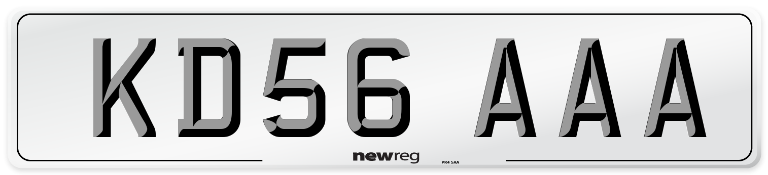 KD56 AAA Number Plate from New Reg